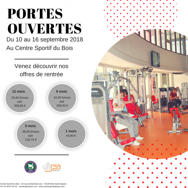 Portes ouvertes 2018 - 1 semaine de sport gratuit ! 